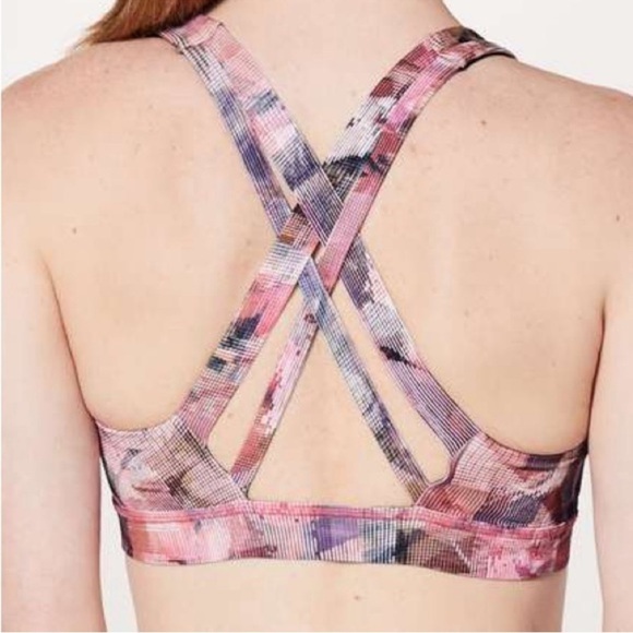 Lululemon🍒😍🍋 Athletica Multicolor Strappy Sports Bra - Picture 1 of 6